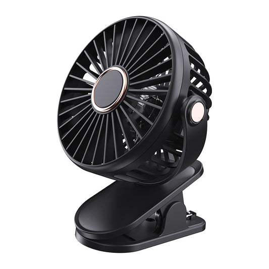 Henmnii Clip-On Fan for Rollator & Walker – Rechargeable Portable Fan with Strong Airflow, Quiet Operation, 360° Rotation, USB Charging for Seniors, Desk, Bedside & Outdoor Use